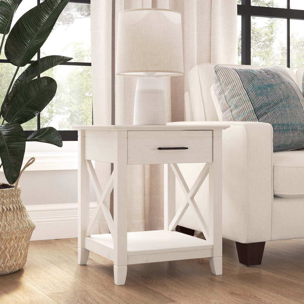 Key West End Table with Storage. Picture 2