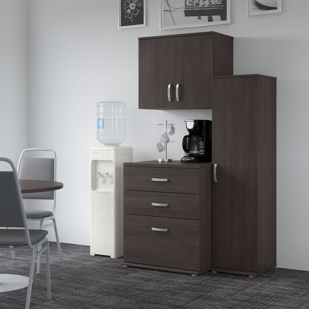 Universal 44W 3 Piece Modular Storage Set with Floor and Wall Cabinets. Picture 2