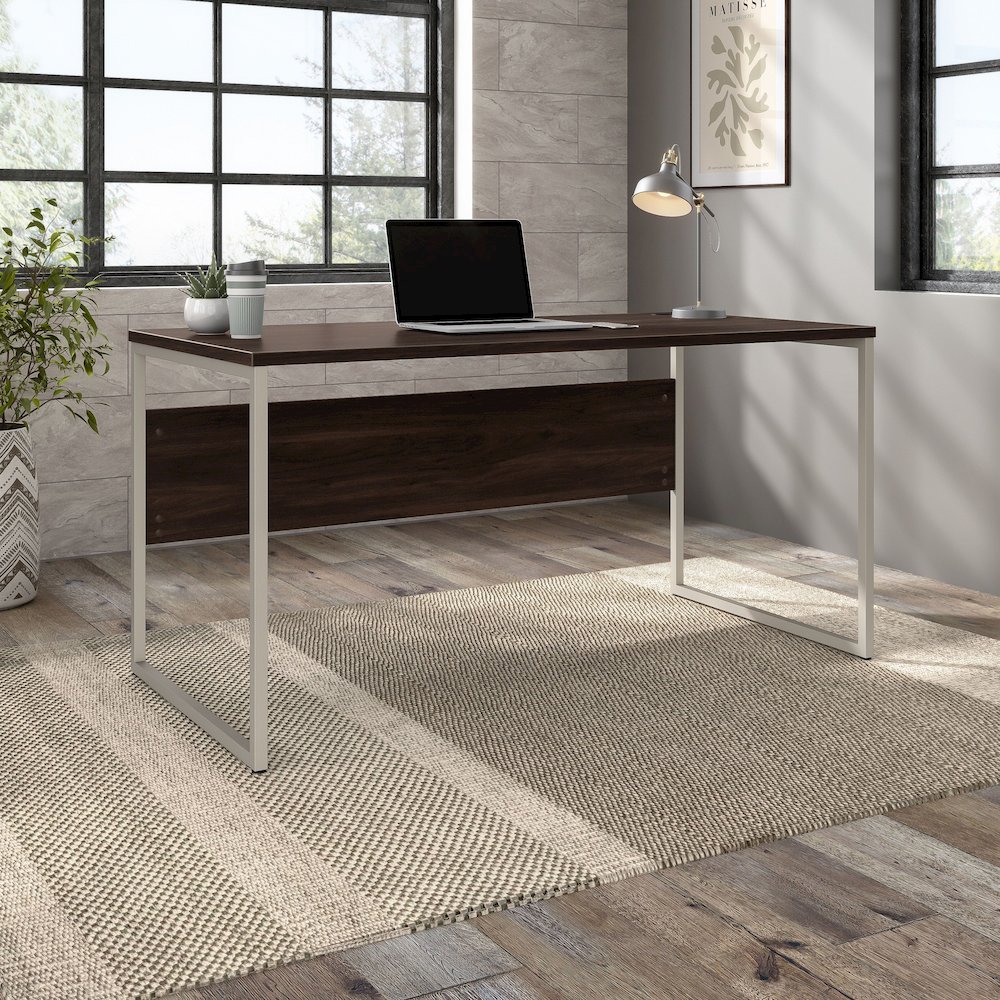 Hybrid 60W x 30D Computer Table Desk with Metal Legs. Picture 2