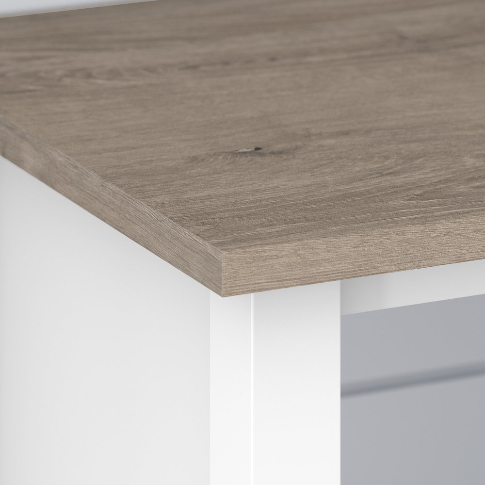 Mayfield 60W L Shaped Computer Desk with 2 Drawer Lateral File Cabinet. Picture 7