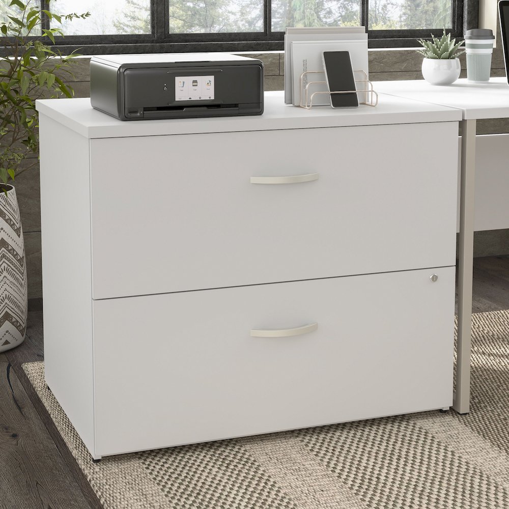 Hybrid 2 Drawer Lateral File Cabinet - Assembled. Picture 2