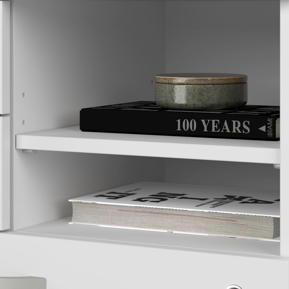 Hybrid Office Storage Cabinet with Drawers and Shelves. Picture 5