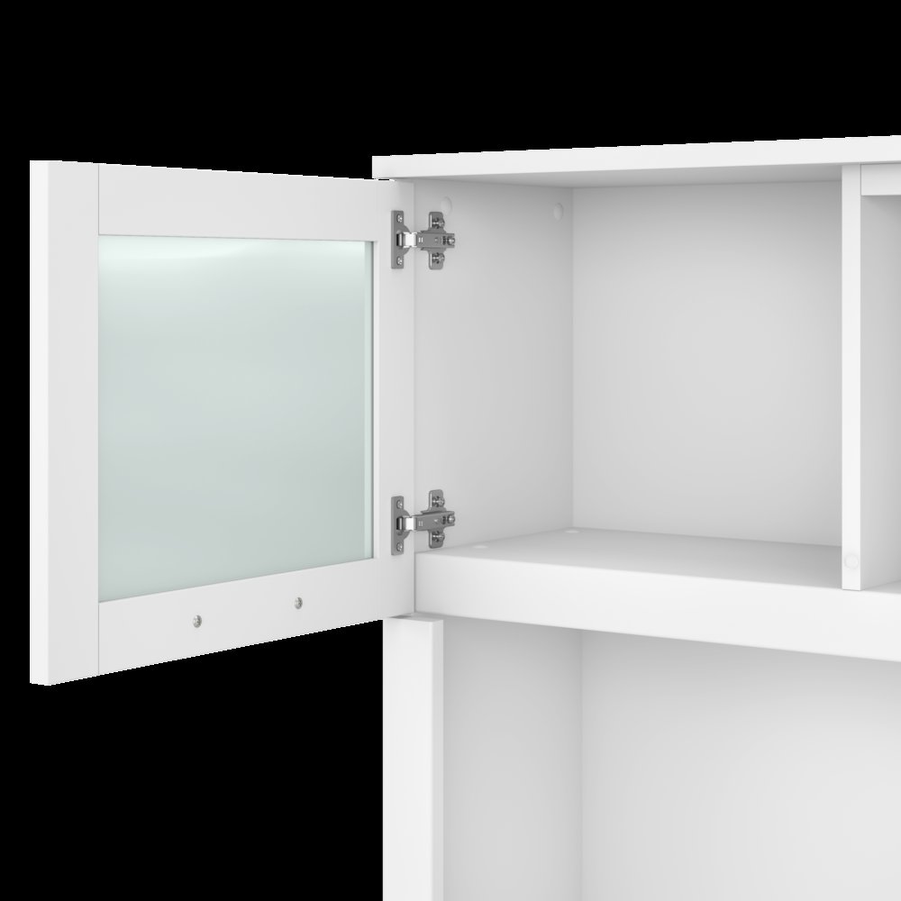 Somerset 72W L Shaped Desk with Hutch and Lateral File Cabinet. Picture 4