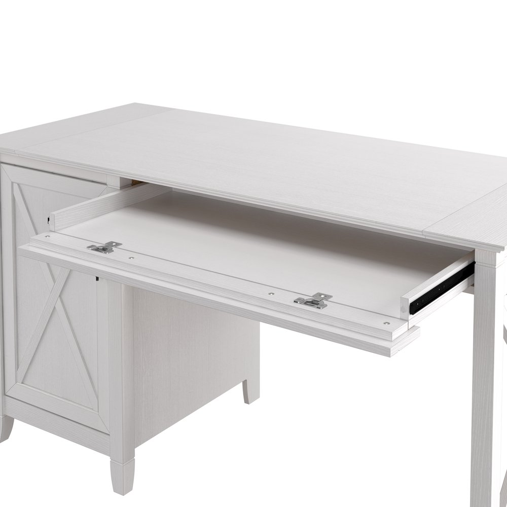 Key West 54W Computer Desk with Keyboard Tray and Storage. Picture 4