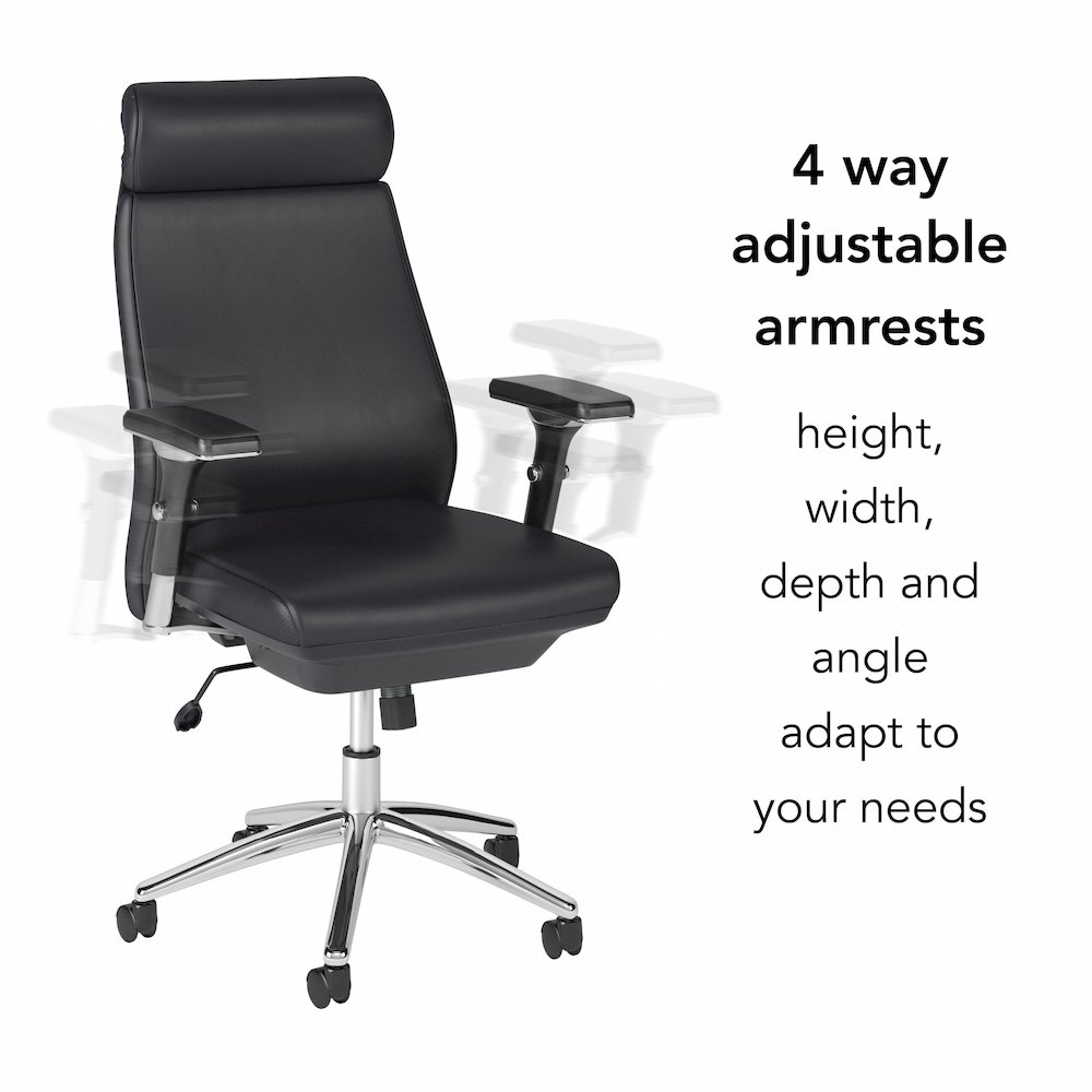 Studio C High Back Leather Executive Office Chair. Picture 9