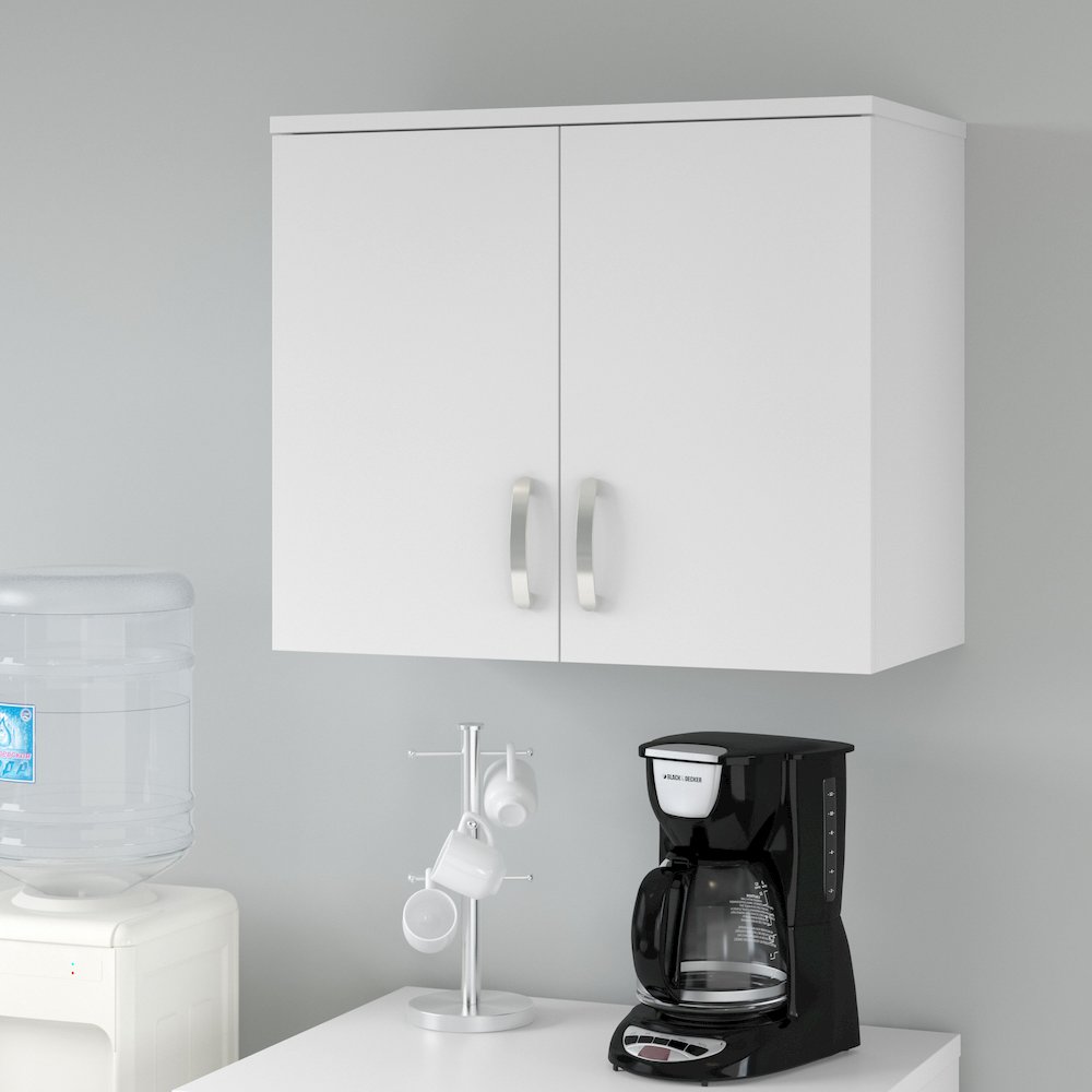 Universal Wall Cabinet with Doors and Shelves. Picture 2