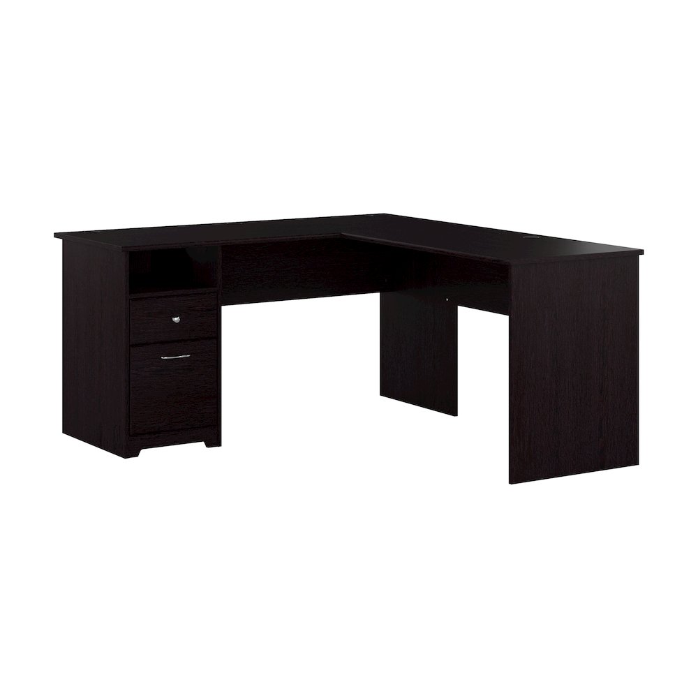 Cabot 60W L Shaped Computer Desk with Drawers. Picture 1
