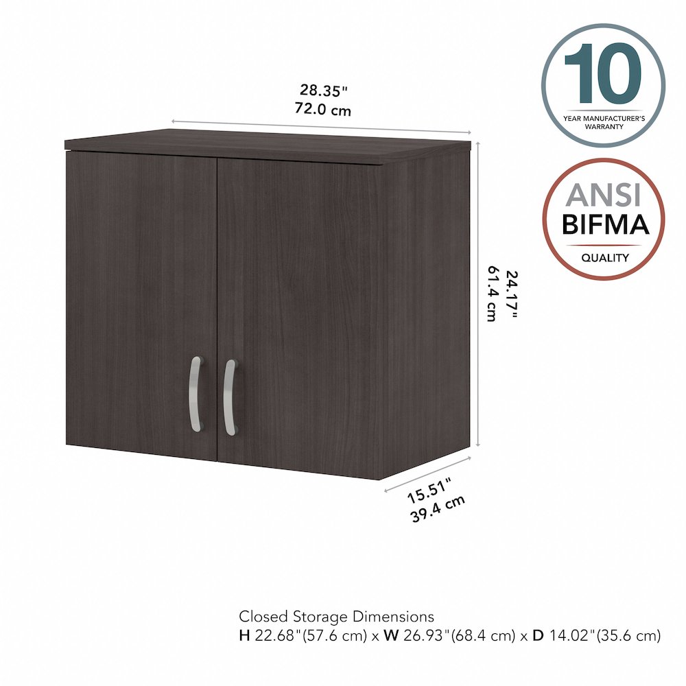 Universal Wall Cabinet with Doors and Shelves. Picture 7