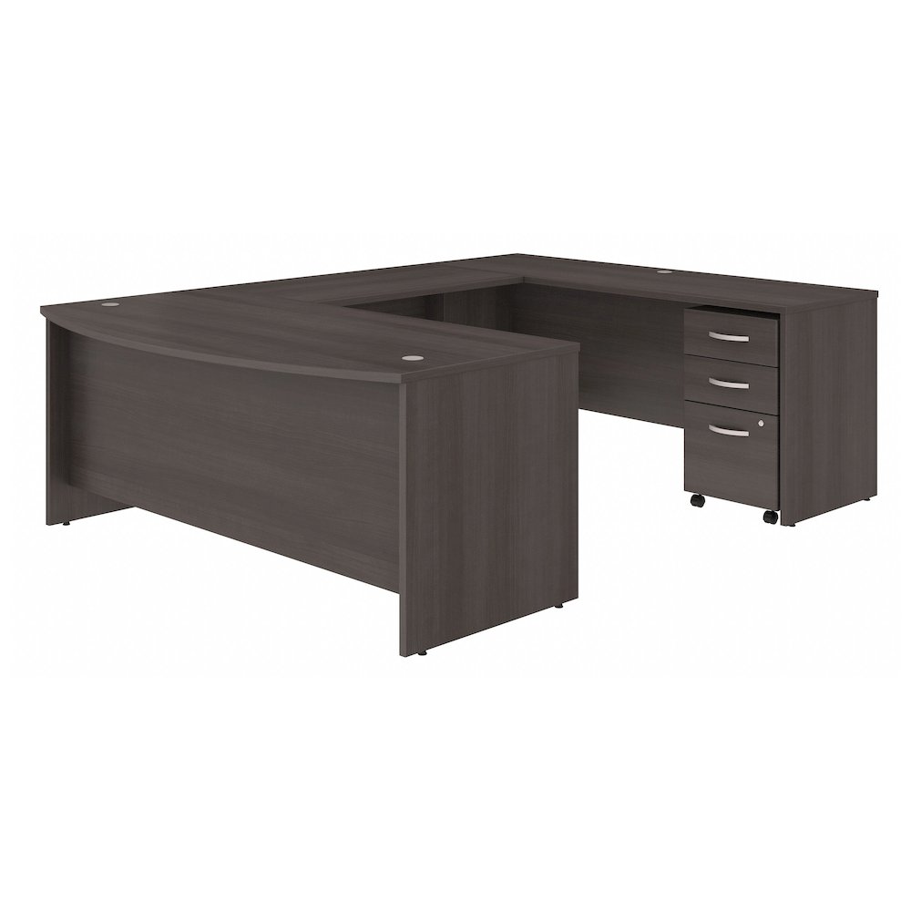 Studio C 72W x 36D U Shaped Desk with Mobile File Cabinet. Picture 1