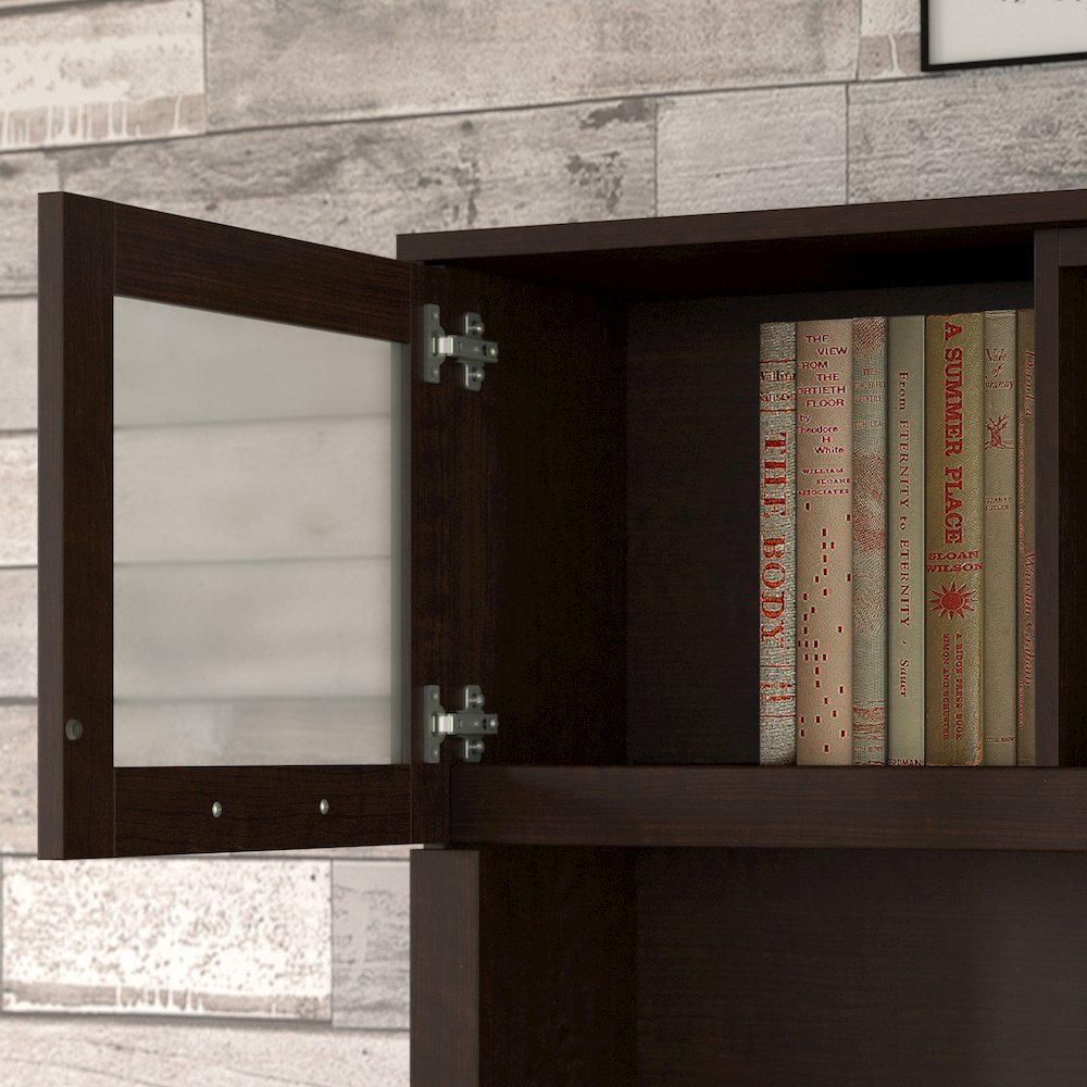 Somerset 72W Office Desk with Drawers and Hutch. Picture 4