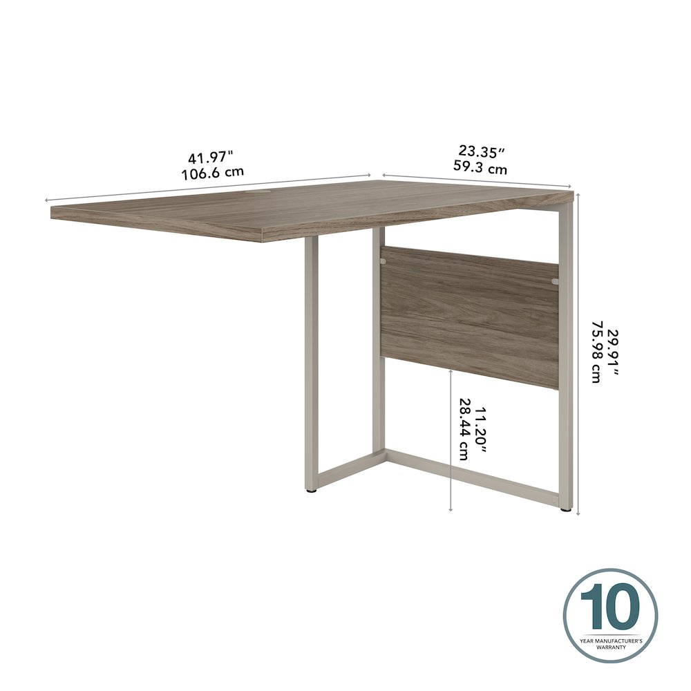Hybrid 42W x 24D Desk Return/Bridge. Picture 5
