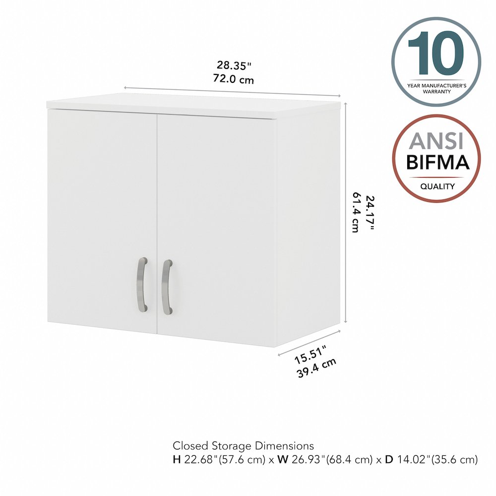 Universal Wall Cabinet with Doors and Shelves. Picture 7