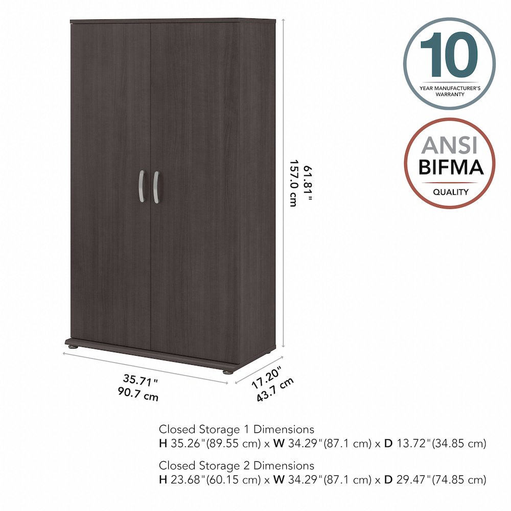Universal Tall Garage Storage Cabinet with Doors and Shelves. Picture 9