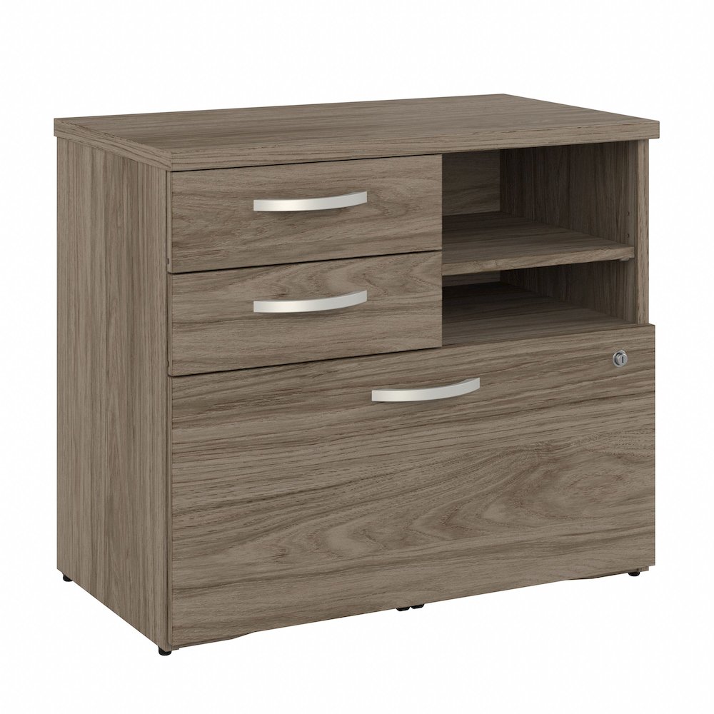 Hybrid Office Storage Cabinet with Drawers and Shelves. Picture 1