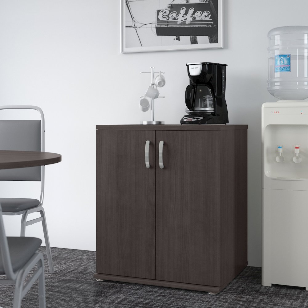 Universal Floor Storage Cabinet with Doors and Shelves. Picture 2