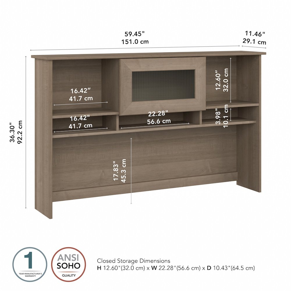 Cabot 60W Desk Hutch. Picture 7