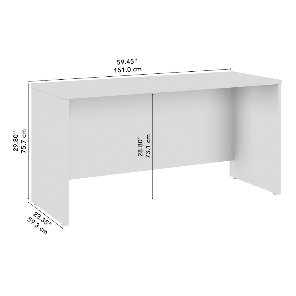 Hampton Heights 60W x 24D Credenza Desk. Picture 7