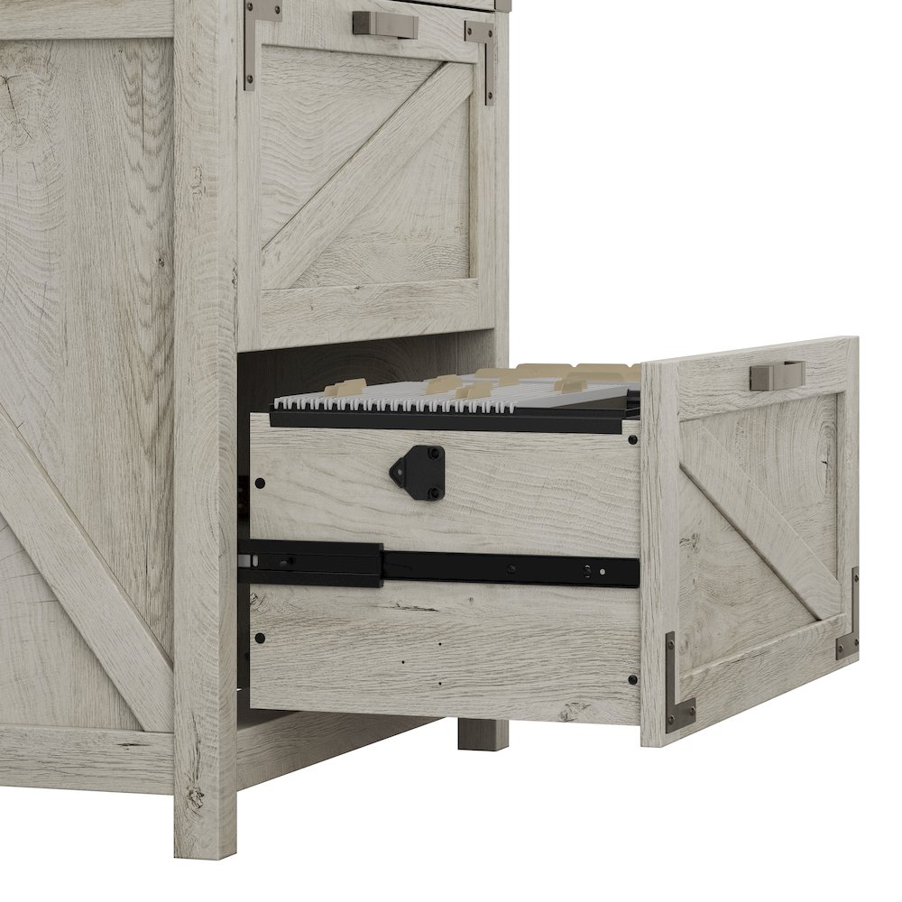 Knoxville 60W L Shaped Desk with 2 Drawer Lateral File Cabinet. Picture 3