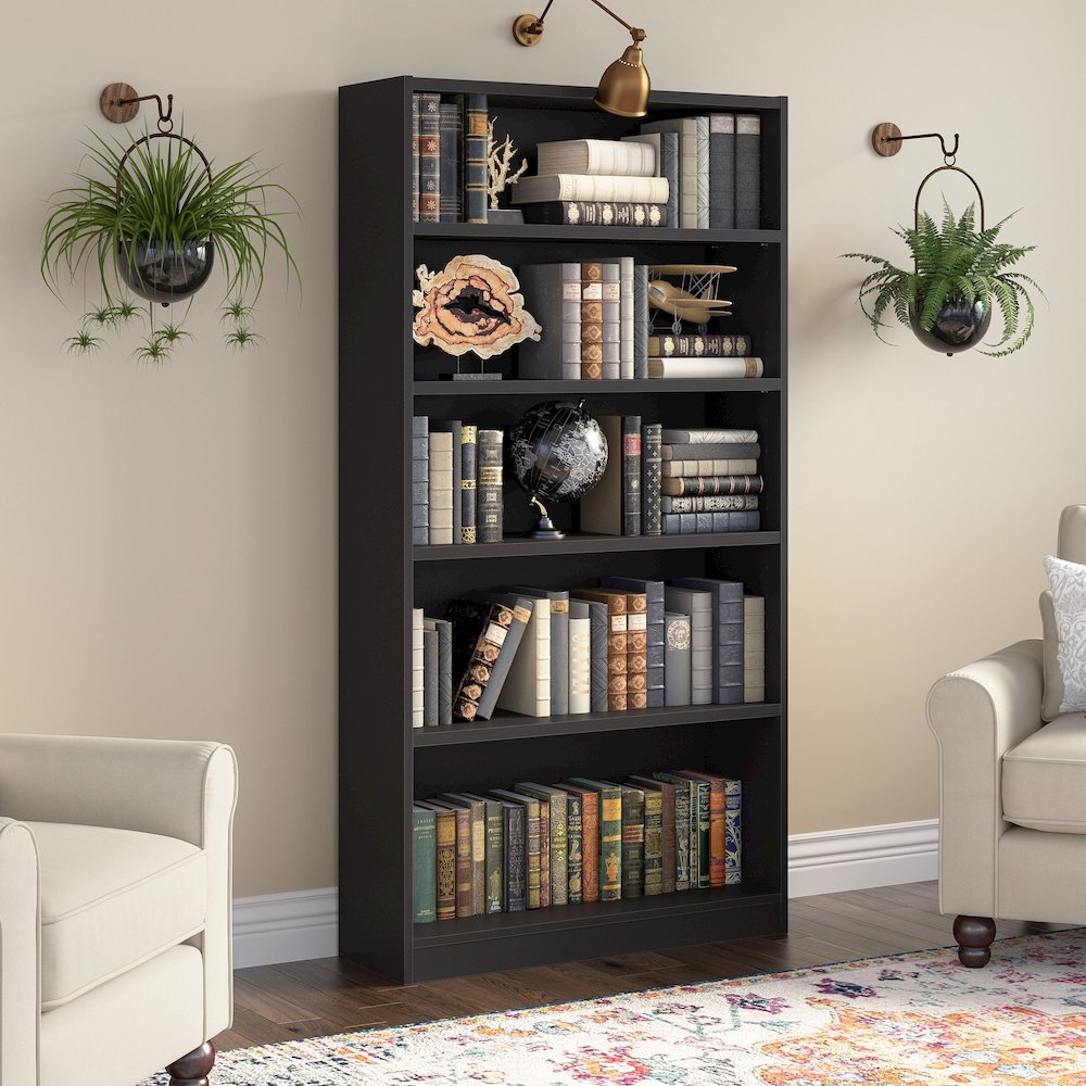 Universal Tall 5 Shelf Bookcase. Picture 2