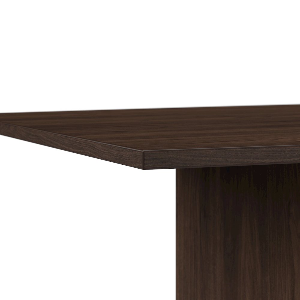 120W x 48D Boat Shaped Conference Table with Wood Base. Picture 4