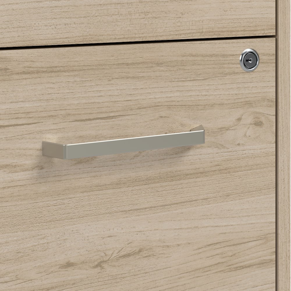 Vista 60W L Shaped Desk with Splayed Metal Legs and Mobile File Cabinet. Picture 10