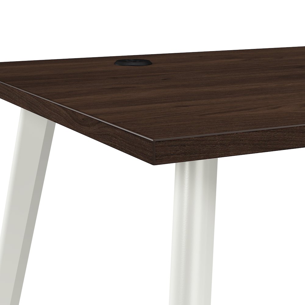Vista 72W x 30D L Shaped Desk with Splayed Metal Legs. Picture 9