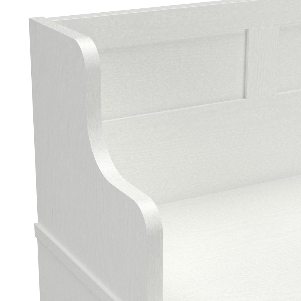 Woodland 40W Entryway Bench with Doors and Wall Mounted Coat Rack. Picture 8