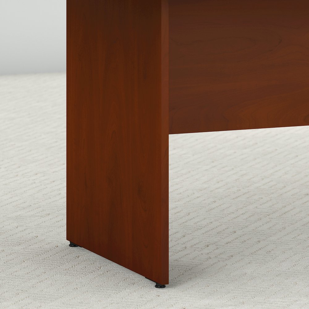 72W x 36D Boat Shaped Conference Table with Wood Base. Picture 4