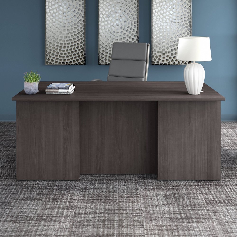 Office 500 72W x 36D Executive Desk. Picture 2