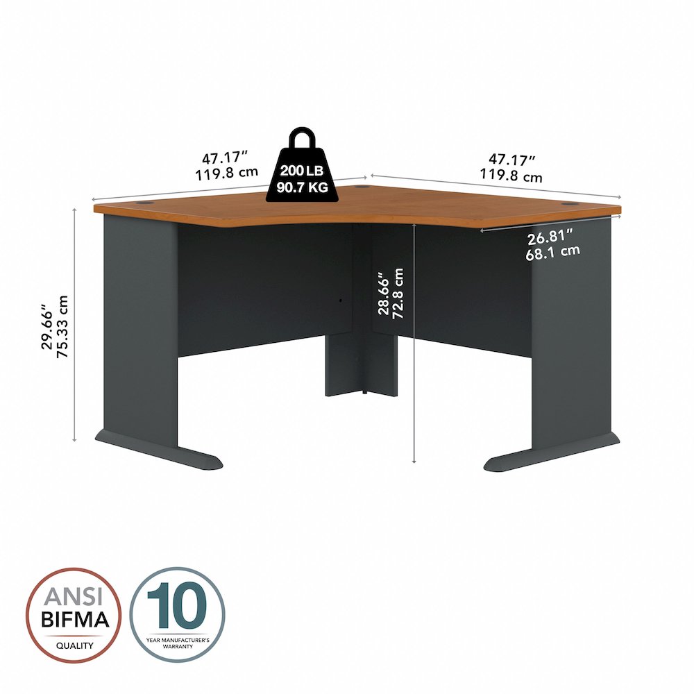 Series A 48W Corner Desk. Picture 7