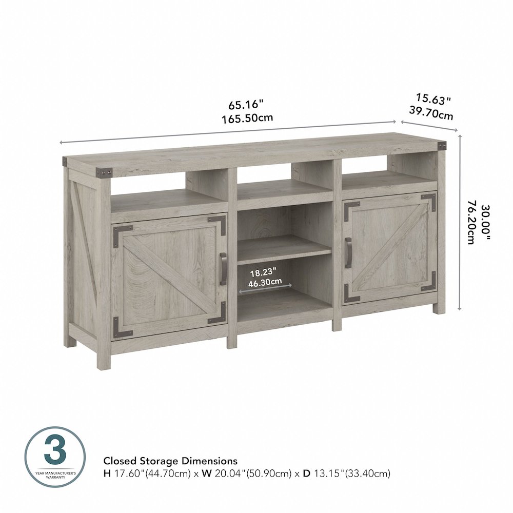 Knoxville 65W Farmhouse TV Stand for 75 Inch TV. Picture 9