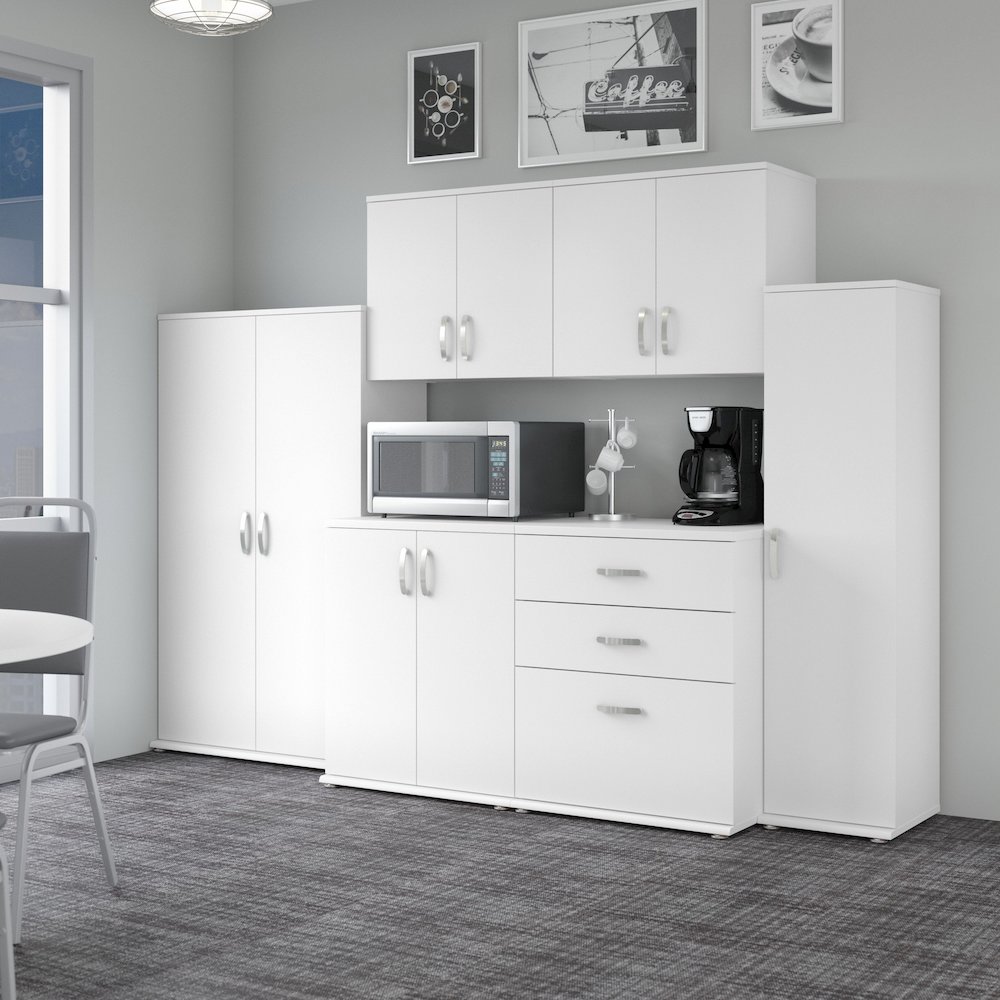 Universal 108W 6 Piece Modular Storage Set with Floor and Wall Cabinets. Picture 2