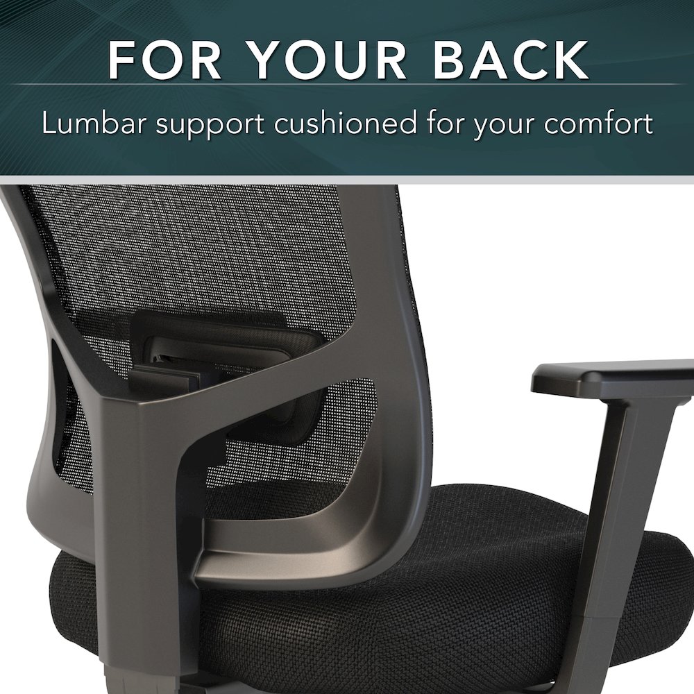 Studio C High Back Multifunction Mesh Executive Office Chair. Picture 9