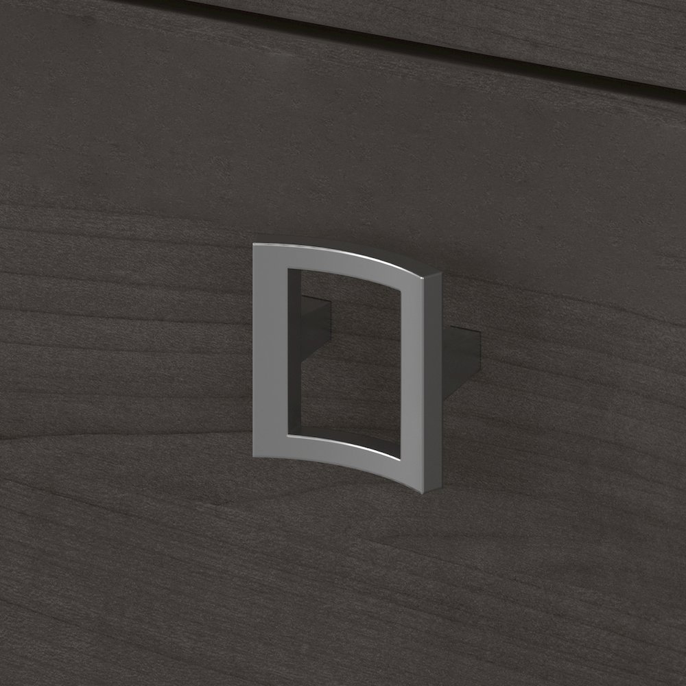 Echo L Shaped Bow Front Desk with Mobile File Cabinet. Picture 7