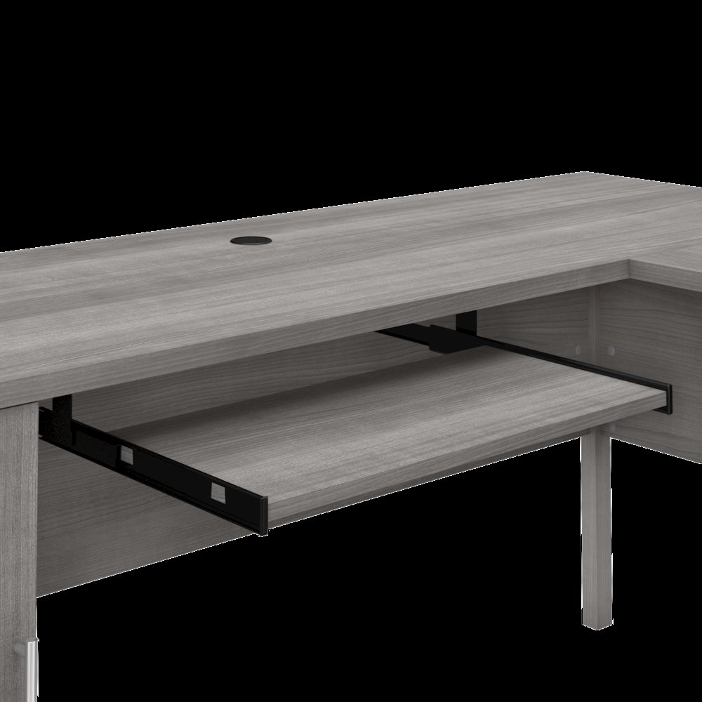 Somerset 60W L Shaped Desk with Hutch. Picture 3