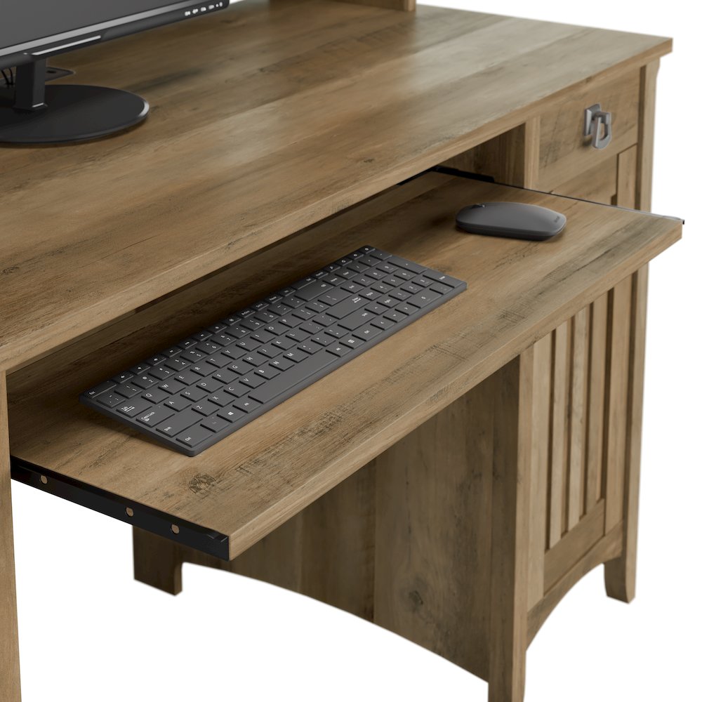 Salinas Small Computer Desk with Hutch. Picture 3