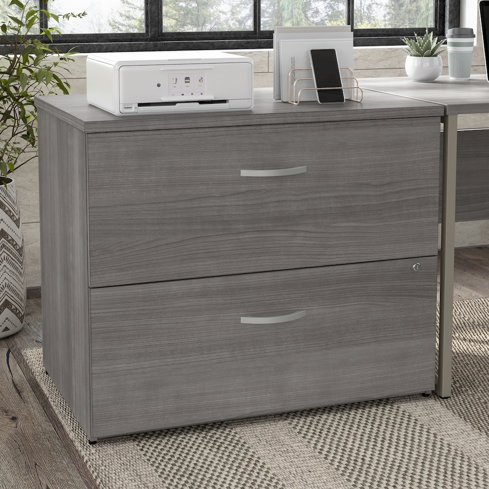 Hybrid 2 Drawer Lateral File Cabinet - Assembled. Picture 2