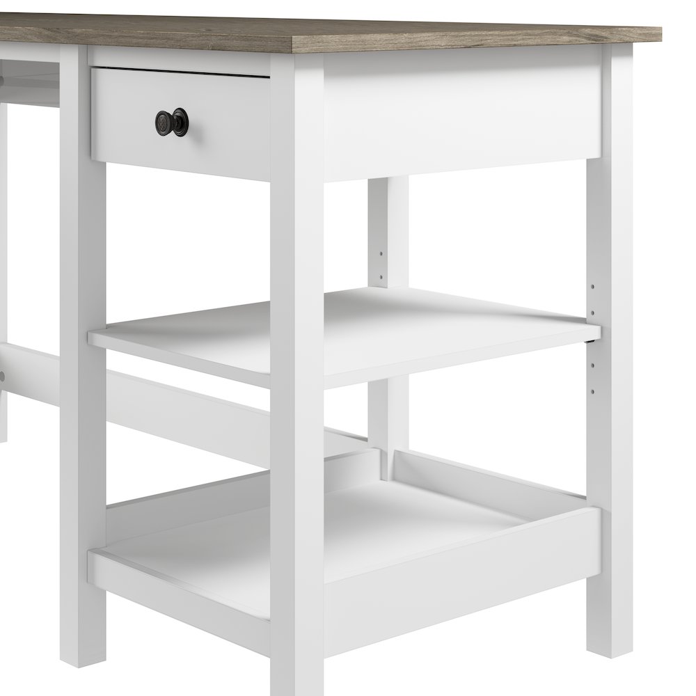 Mayfield 60W L Shaped Computer Desk with Desktop Organizer. Picture 4