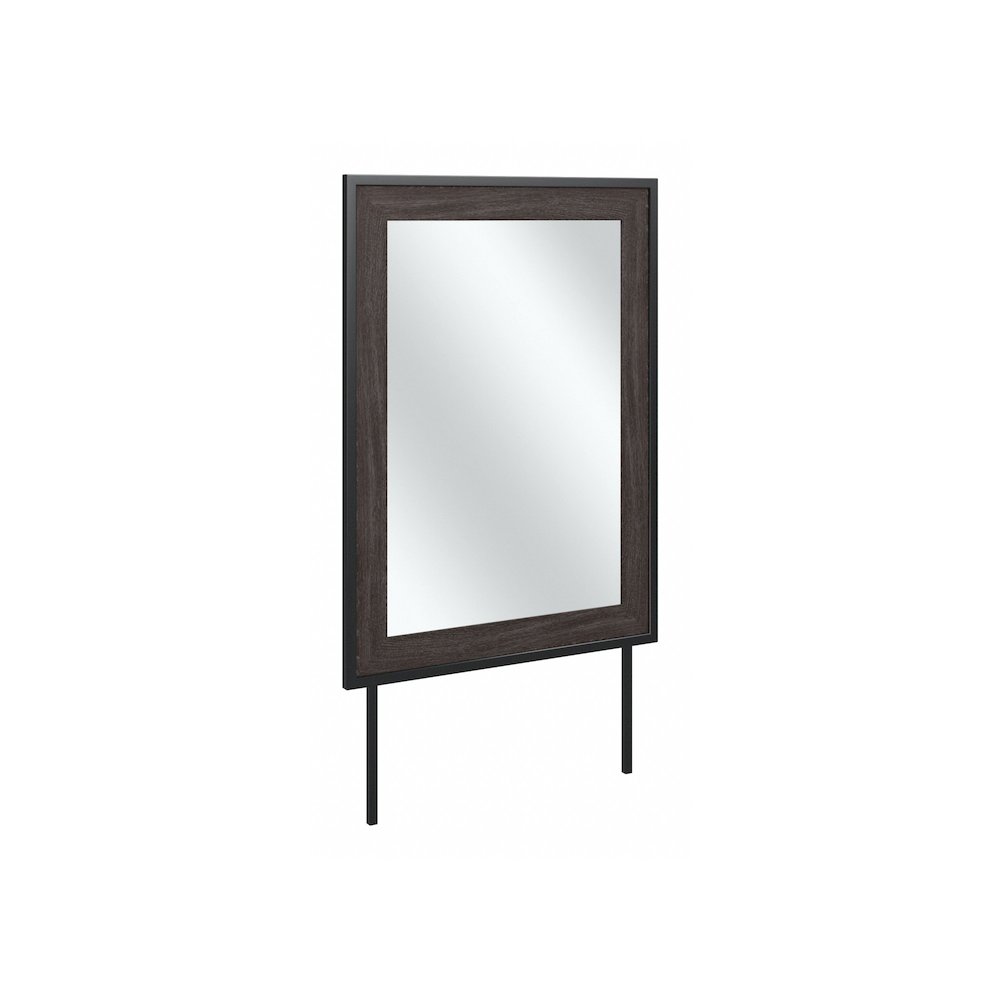 Atria Bedroom Mirror in Charcoal Gray. Picture 1
