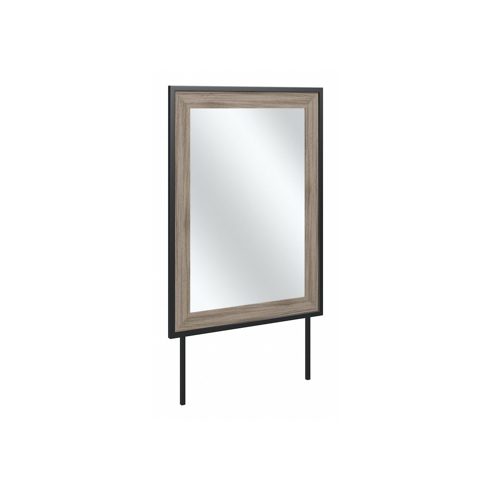Atria Bedroom Mirror in Modern Hickory. Picture 1