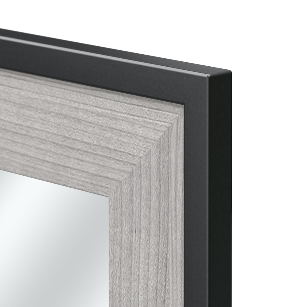 Atria Bedroom Mirror in Platinum Gray. Picture 5