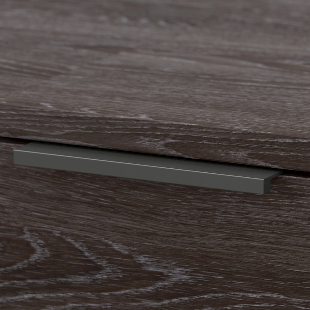 Atria 6 Drawer Dresser with Mirror in Charcoal Gray. Picture 8