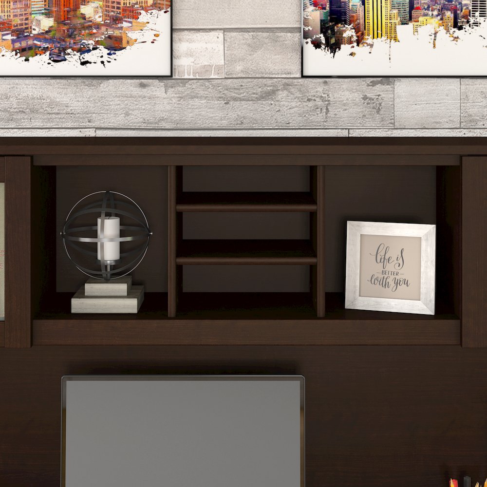 Somerset 72W Office Desk with Hutch and 5 Shelf Bookcase. Picture 4