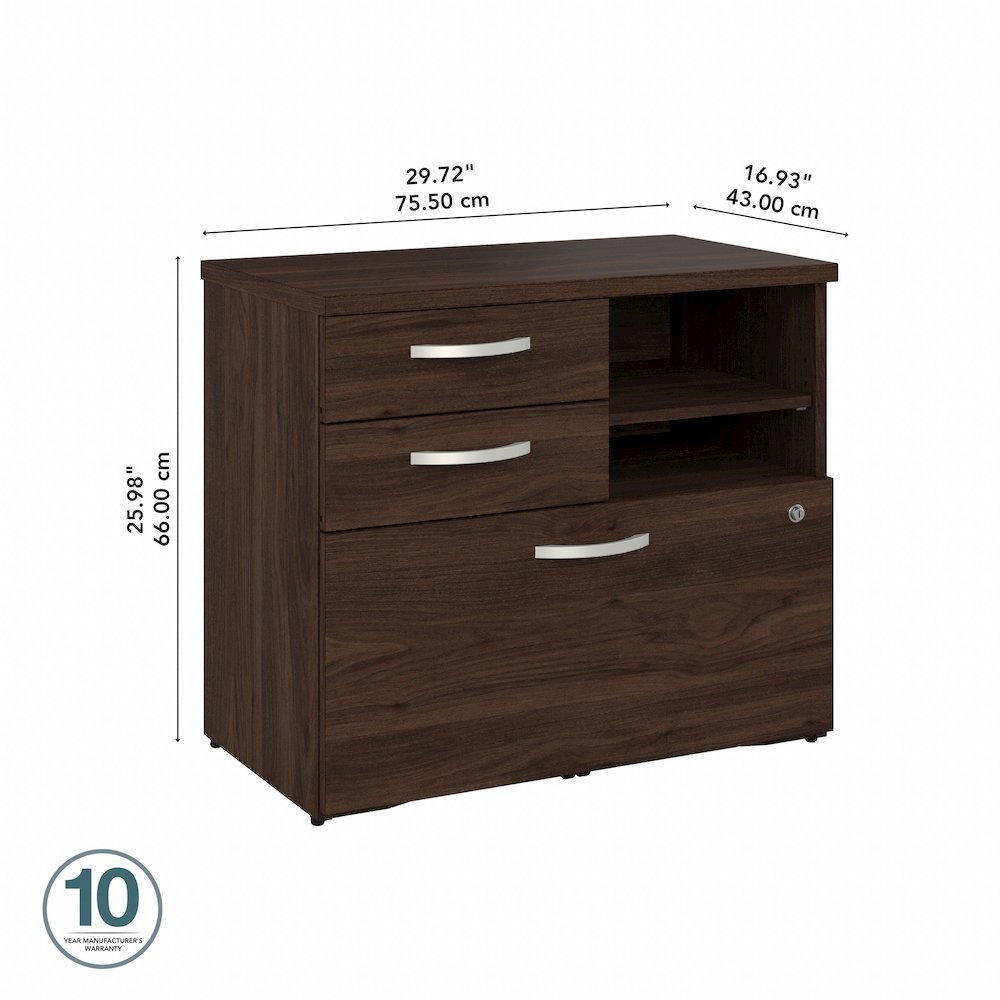 Hybrid Office Storage Cabinet with Drawers and Shelves. Picture 7