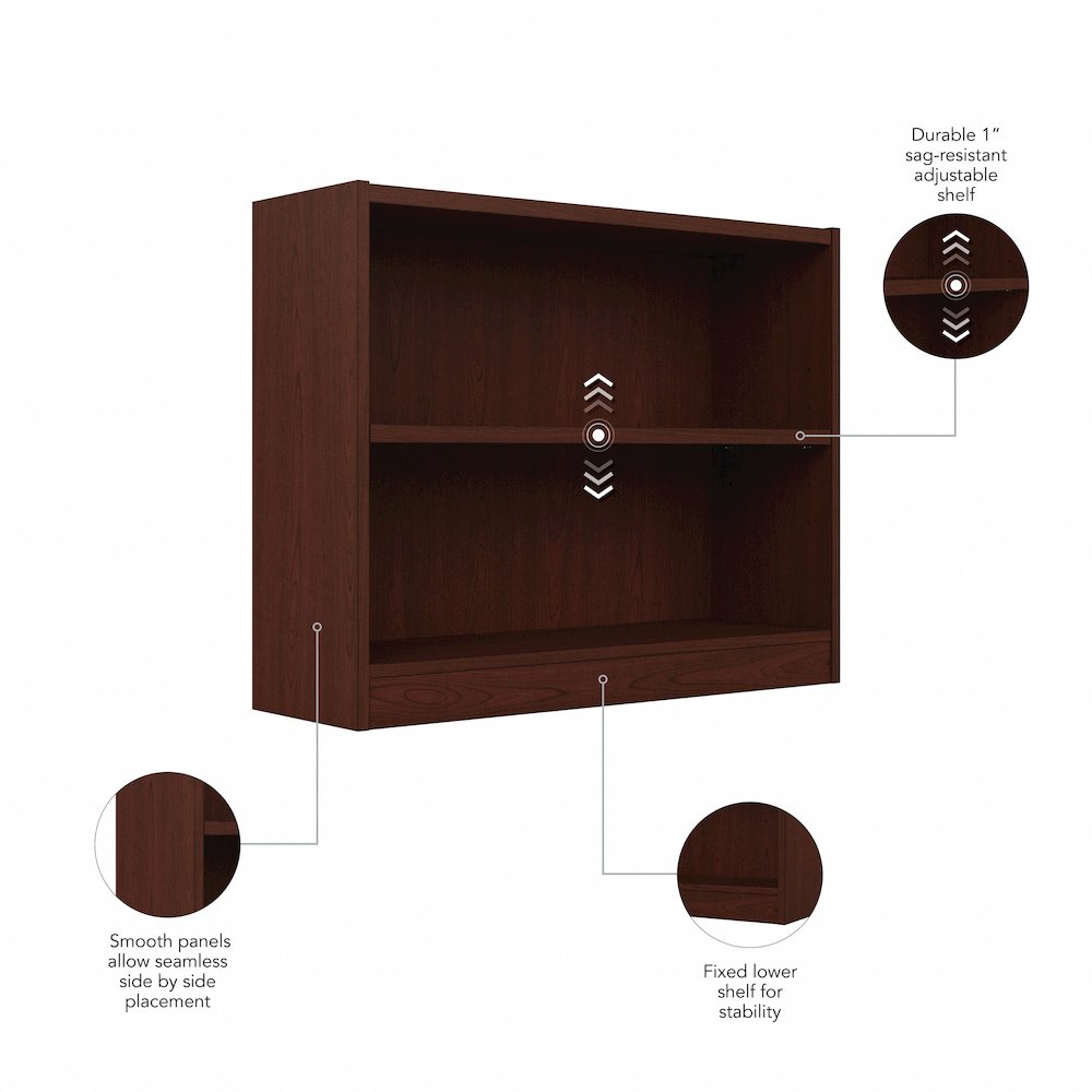 Universal Small 2 Shelf Bookcase. Picture 6