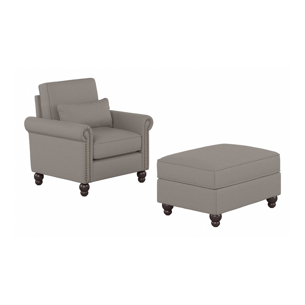 Coventry Accent Chair with Ottoman Set. Picture 1