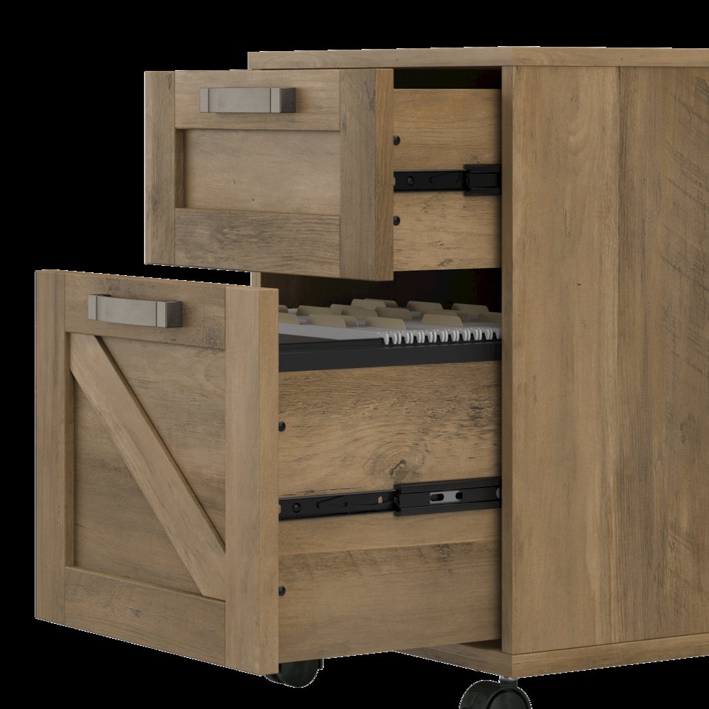 Knoxville 2 Drawer Mobile File Cabinet. Picture 3
