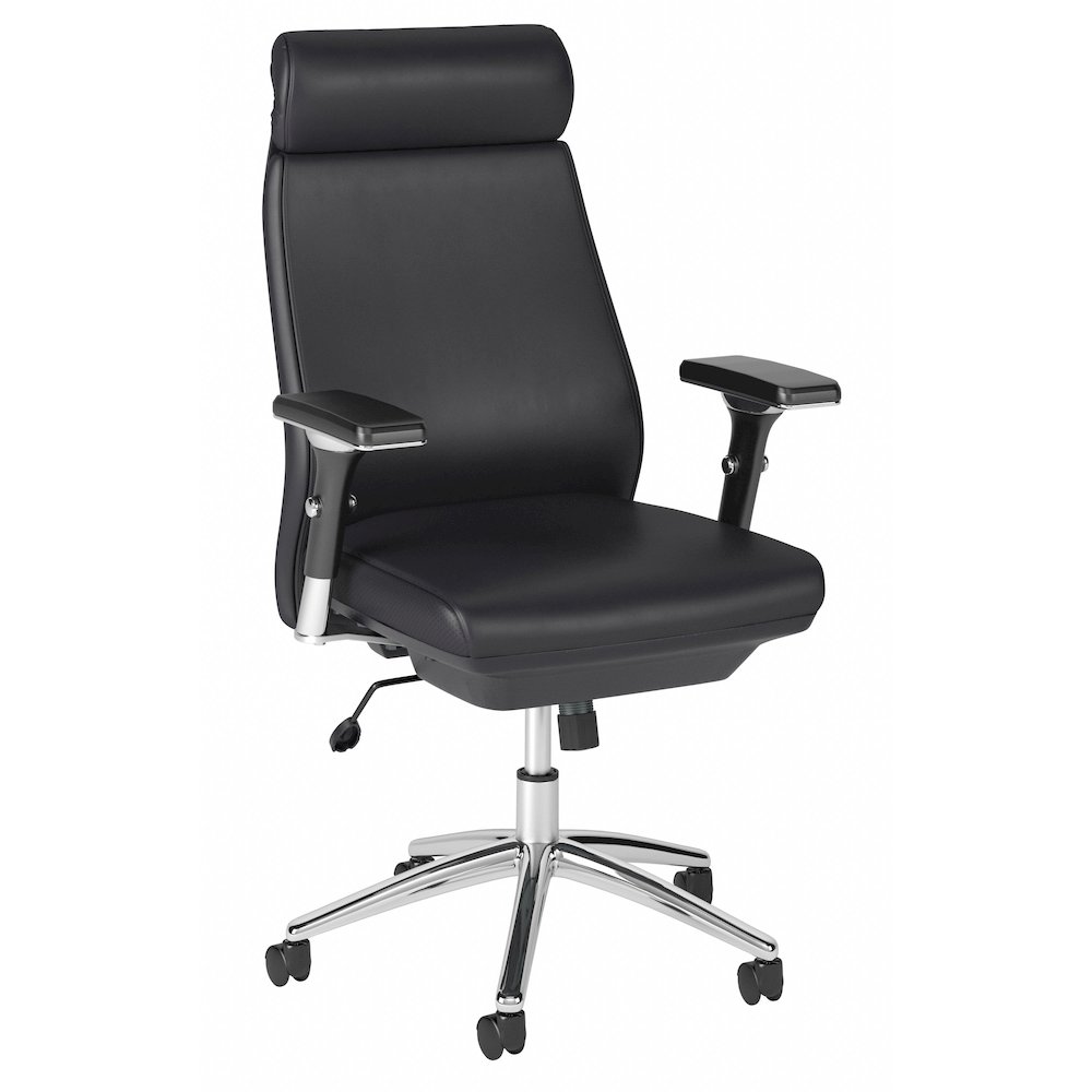 Studio C High Back Leather Executive Office Chair. Picture 1