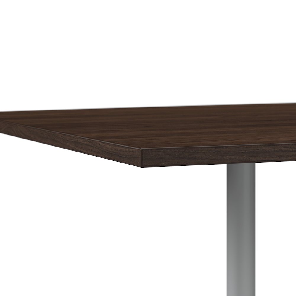 120W x 48D Boat Shaped Conference Table with Metal Base. Picture 4