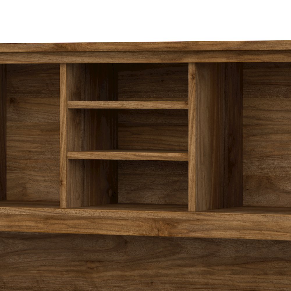 Somerset 72W L Shaped Desk with Hutch, Lateral File Cabinet and Bookcase. Picture 5